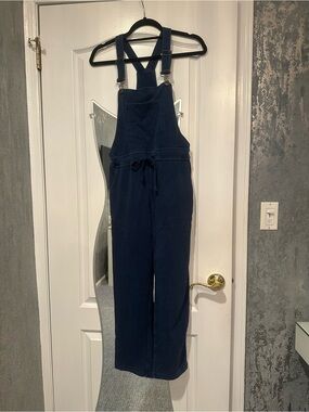 Z Supply Navy Blue Denim Jumpsuit